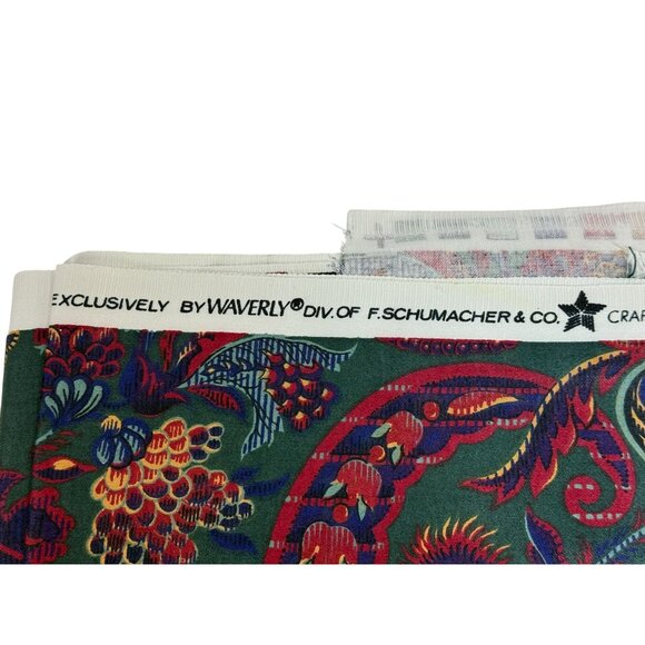 Waverly‎ Firestone Classics Henry Ford Museum Paisley Chintz Fabric 4 7/8 yds - Picture 8 of 15